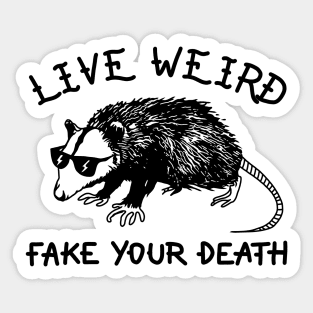 Possum Weird Sticker